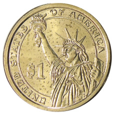 Монета 1 доллар 2013 года D США «Уильям Мак-Кинли 25-й президент США» (реверс)