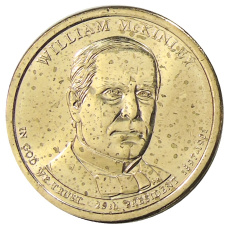 Монета 1 доллар 2013 года D США «Уильям Мак-Кинли 25-й президент США» (аверс)