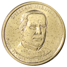 Монета 1 доллар 2013 года D США «Уильям Мак-Кинли 25-й президент США» (аверс)