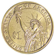Монета 1 доллар 2013 года D США «Уильям Мак-Кинли 25-й президент США» (реверс)