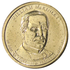 Монета 1 доллар 2013 года D США «Уильям Мак-Кинли 25-й президент США» (аверс)