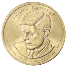 Монета 1 доллар 2015 года P США «Джон Кеннеди 35-й президент США» (аверс)