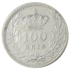 Монета 100 рейс 1910 года Португалия (реверс)