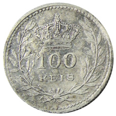 Монета 100 рейс 1910 года Португалия (реверс)