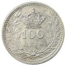 Монета 100 рейс 1910 года Португалия (реверс)
