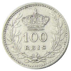 Монета 100 рейс 1910 года Португалия (реверс)
