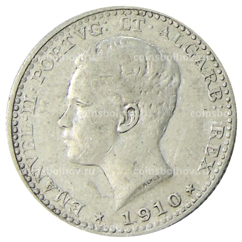 Монета 100 рейс 1910 года Португалия