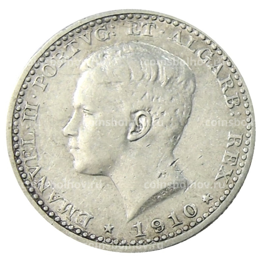 Монета 100 рейс 1910 года Португалия