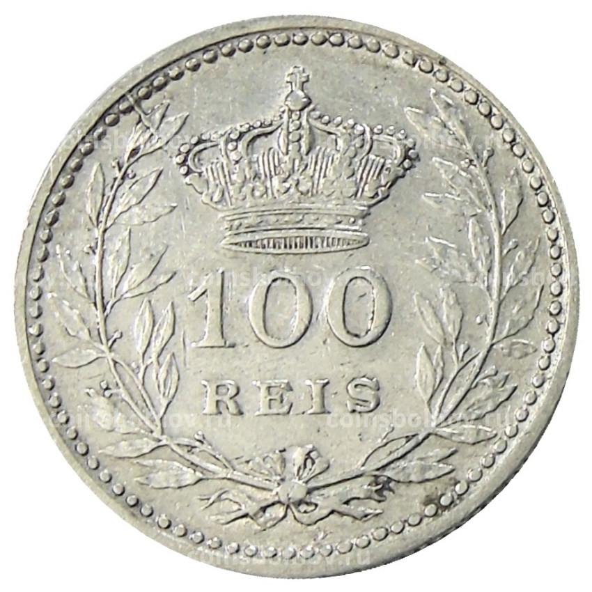 Монета 100 рейс 1910 года Португалия (вид 2)