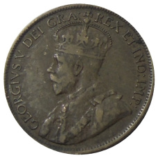 Монета 1 цент 1916 года Канада (реверс)