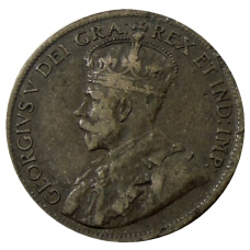 Монета 1 цент 1916 года Канада (реверс)