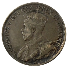 Монета 1 цент 1916 года Канада (реверс)