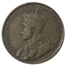 Монета 1 цент 1917 года Канада (реверс)