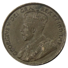 Монета 1 цент 1917 года Канада (реверс)