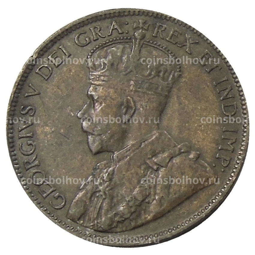 Монета 1 цент 1918 года Канада (вид 2)