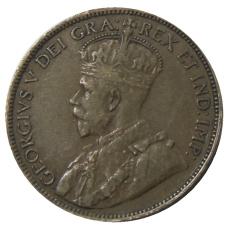 Монета 1 цент 1918 года Канада (реверс)