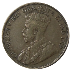 Монета 1 цент 1918 года Канада (реверс)