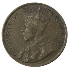 Монета 1 цент 1919 года Канада (реверс)