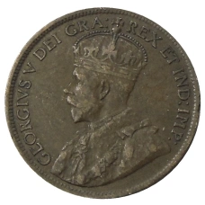 Монета 1 цент 1919 года Канада (реверс)
