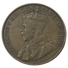 Монета 1 цент 1913 года Канада (реверс)