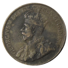 Монета 1 цент 1913 года Канада (реверс)