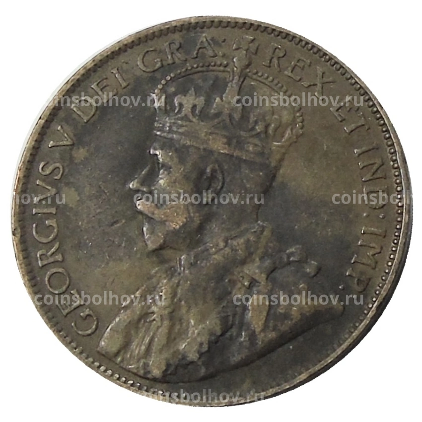 Монета 1 цент 1913 года Канада (вид 2)