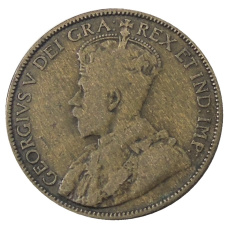 Монета 1 цент 1912 года Канада (реверс)