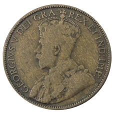 Монета 1 цент 1912 года Канада (реверс)