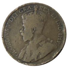 Монета 1 цент 1912 года Канада (реверс)