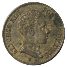 Монета 1 сентимо 1906 года Испания (реверс)