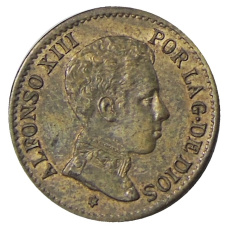 Монета 1 сентимо 1906 года Испания (реверс)