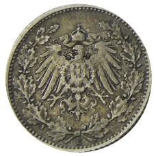 Монета 1/2 марки 1905 года E Германия (реверс)