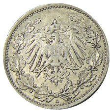 Монета 1/2 марки 1906 года A Германия (реверс)