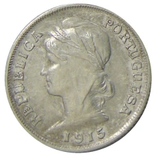 Монета 10 сентаво 1915 года Португалия (аверс)
