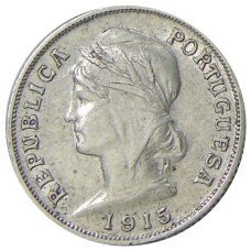 Монета 10 сентаво 1915 года Португалия (аверс)