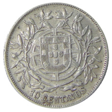 Монета 10 сентаво 1915 года Португалия (реверс)