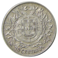 Монета 10 сентаво 1915 года Португалия (реверс)