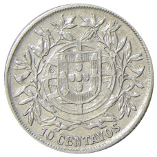 Монета 10 сентаво 1915 года Португалия (реверс)