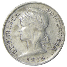 Монета 10 сентаво 1915 года Португалия (аверс)