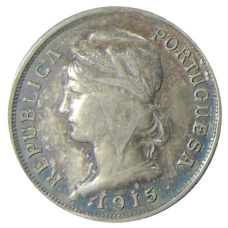 Монета 10 сентаво 1915 года Португалия (аверс)