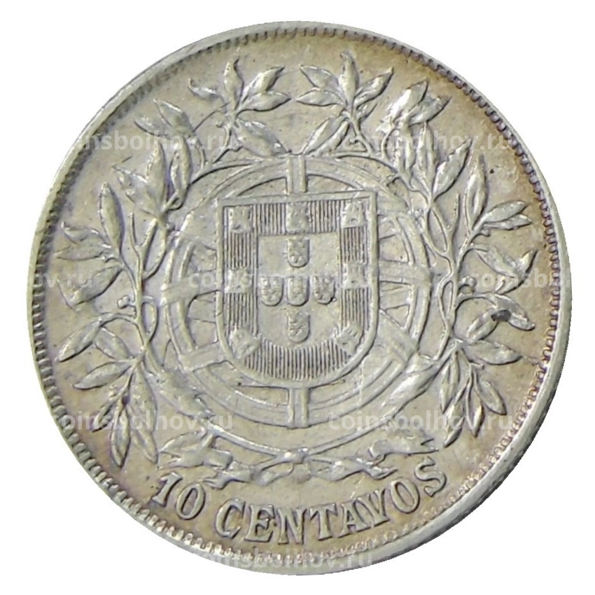 Монета 10 сентаво 1915 года Португалия (вид 2)