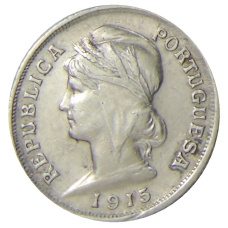 Монета 10 сентаво 1915 года Португалия (аверс)