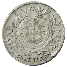 Монета 10 сентаво 1915 года Португалия (реверс)