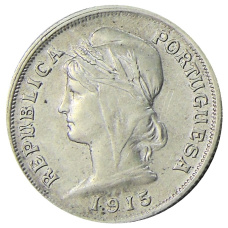 Монета 10 сентаво 1915 года Португалия (аверс)