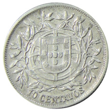 Монета 10 сентаво 1915 года Португалия (реверс)