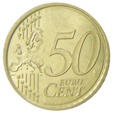 Монета 50 евроцентов 2010 года Ватикан (реверс)