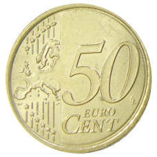 Монета 50 евроцентов 2010 года Ватикан (реверс)