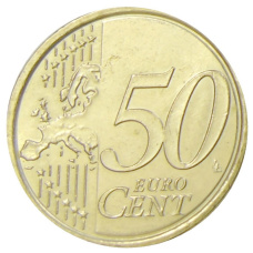 Монета 50 евроцентов 2010 года Ватикан (реверс)