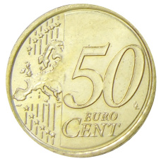 Монета 50 евроцентов 2010 года Ватикан (реверс)