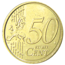 Монета 50 евроцентов 2010 года Ватикан (реверс)